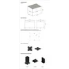 Pavėsinė Pergola ELEGANCE 3x4, Anthracite/Light Pilkas