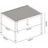 Pavėsinė Pergola ELEGANCE 3x4, Baltas