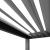 Pavėsinė Pergola ELEGANCE 3x6, Anthracite/Light Pilkas