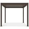 Pavėsinė Pergola ELEGANCE AUTOMATIC 3x3 su LED, Taupe