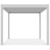 Pavėsinė Pergola ELEGANCE AUTOMATIC 3x3 su LED, Baltas