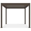 Pavėsinė Pergola ELEGANCE AUTOMATIC 3x3 su LED, Taupe