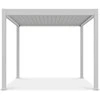 Pavėsinė Pergola ELEGANCE AUTOMATIC 3x3 su LED, Baltas