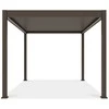 Pavėsinė Pergola ELEGANCE AUTOMATIC 3x4 su LED, Taupe