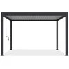 Pavėsinė Pergola ELEGANCE AUTOMATIC 3x4 su LED, Anthracite/Light Pilkas