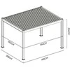 Pavėsinė Pergola ELEGANCE AUTOMATIC 3x4 su LED, Anthracite/Light Pilkas