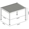 Pavėsinė Pergola ELEGANCE AUTOMATIC 3x4 su LED, Anthracite/Light Pilkas
