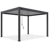 Pavėsinė Pergola ELEGANCE AUTOMATIC 3x4 su LED, Anthracite/Light Pilkas