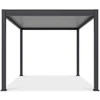 Pavėsinė Pergola ELEGANCE AUTOMATIC 3x4 su LED, Anthracite/Light Pilkas