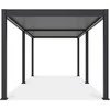 Pavėsinė Pergola ELEGANCE AUTOMATIC 3x6 su LED, Anthracite/Light Pilkas