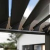 Pavėsinė Pergola ELEGANCE AUTOMATIC 3x6 su LED, Taupe