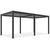 Pavėsinė Pergola ELEGANCE AUTOMATIC 3x6 su LED, Anthracite/Light Pilkas