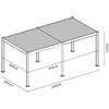 Pavėsinė Pergola ELEGANCE AUTOMATIC 3x6 su LED, Anthracite/Light Pilkas