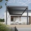 Pavėsinė Pergola ELEGANCE WALL 3x3, Anthracite, montuojama prie sienos