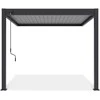 Pavėsinė Pergola ELEGANCE WALL 3x3, Anthracite/Light Pilkas, montuojama prie sienos