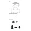 Pavėsinė Pergola ELEGANCE WALL 3x3, Anthracite/Light Pilkas, montuojama prie sienos