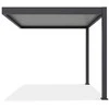 Pavėsinė Pergola ELEGANCE WALL 3x3, Anthracite/Light Pilkas, montuojama prie sienos