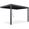 Pavėsinė Pergola ELEGANCE WALL 3x4, Anthracite, montuojama prie sienos