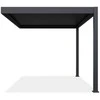 Pavėsinė Pergola ELEGANCE WALL 3x4, Anthracite, montuojama prie sienos