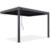 Pavėsinė Pergola ELEGANCE WALL 3x4, Anthracite, montuojama prie sienos
