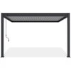 Pavėsinė Pergola ELEGANCE WALL 3x4, Anthracite/Light Pilkas, montuojama prie sienos