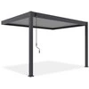 Pavėsinė Pergola ELEGANCE WALL 3x4, Anthracite/Light Pilkas, montuojama prie sienos
