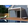Pavėsinė Pergola ELEGANCE WALL 3x4, Baltas, montuojama prie sienos