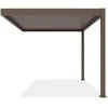 Pavėsinė Pergola ELEGANCE WALL 3x4, Taupe, montuojama prie sienos