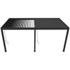 Pavėsinė Pergola ELEGANCE WALL 3x6, Anthracite, montuojama prie sienos
