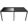 Pavėsinė Pergola ELEGANCE WALL 3x6, Anthracite, montuojama prie sienos