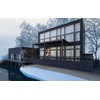 Pavėsinė Pergola ELEGANCE WALL 3x6, Anthracite, montuojama prie sienos