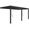 Pavėsinė Pergola ELEGANCE WALL 3x6, Anthracite, montuojama prie sienos
