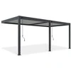 Pavėsinė Pergola ELEGANCE WALL 3x6, Anthracite/Light Pilkas, montuojama prie sienos