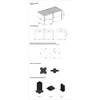 Pavėsinė Pergola ELEGANCE WALL 3x6, Anthracite/Light Pilkas, montuojama prie sienos