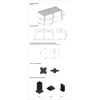 Pavėsinė Pergola ELEGANCE WALL 3x6, Anthracite/Light Pilkas, montuojama prie sienos