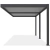 Pavėsinė Pergola ELEGANCE WALL 3x6, Anthracite/Light Pilkas, montuojama prie sienos