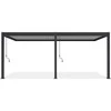 Pavėsinė Pergola ELEGANCE WALL 3x6, Anthracite/Light Pilkas, montuojama prie sienos