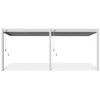 Pavėsinė Pergola ELEGANCE WALL 3x6, Baltas, montuojama prie sienos