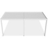 Pavėsinė Pergola ELEGANCE WALL AUTOMATIC 3x6 su LED, Baltas, montuojama prie sienos