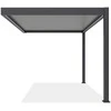 Pavėsinė Pergola ELEGANCE WALL AUTOMATIC 3x4 su LED, Anthracite/Light Pilkas, montuojama prie sienos