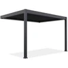Pavėsinė Pergola ELEGANCE WALL AUTOMATIC 3x4 su LED, Anthracite, montuojama prie sienos