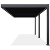 Pavėsinė Pergola ELEGANCE WALL AUTOMATIC 3x6 su LED, Anthracite, montuojama prie sienos
