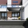 Pavėsinė Pergola ELEGANCE WALL AUTOMATIC 3x3 su LED, Anthracite, montuojama prie sienos