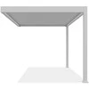 Pavėsinė Pergola ELEGANCE WALL AUTOMATIC 3x4 su LED, Baltas, montuojama prie sienos