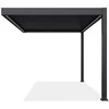 Pavėsinė Pergola ELEGANCE WALL AUTOMATIC 3x4 su LED, Anthracite, montuojama prie sienos