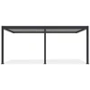 Pavėsinė Pergola ELEGANCE WALL AUTOMATIC 3x6 su LED, Anthracite/Light Pilkas, montuojama prie sienos