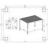 Pavėsinė Pergola Premium 3x4, Anthracite
