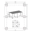 Pavėsinė Pergola Premium 3x6, Baltas