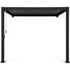 Pavėsinė Pergola Premium Wall 3x3 Anthracite, montuojama prie sienos