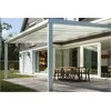 Pavėsinė Pergola Premium Wall 3x3 Baltas, montuojama prie sienos